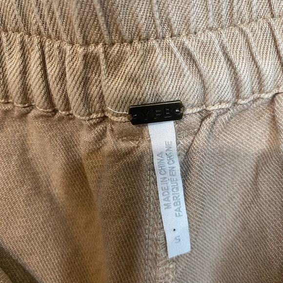 YFB Young Fabulous & Broke Womens Lyocell Cotton Cropped Barrel Pants Size Small - Picture 8 of 9